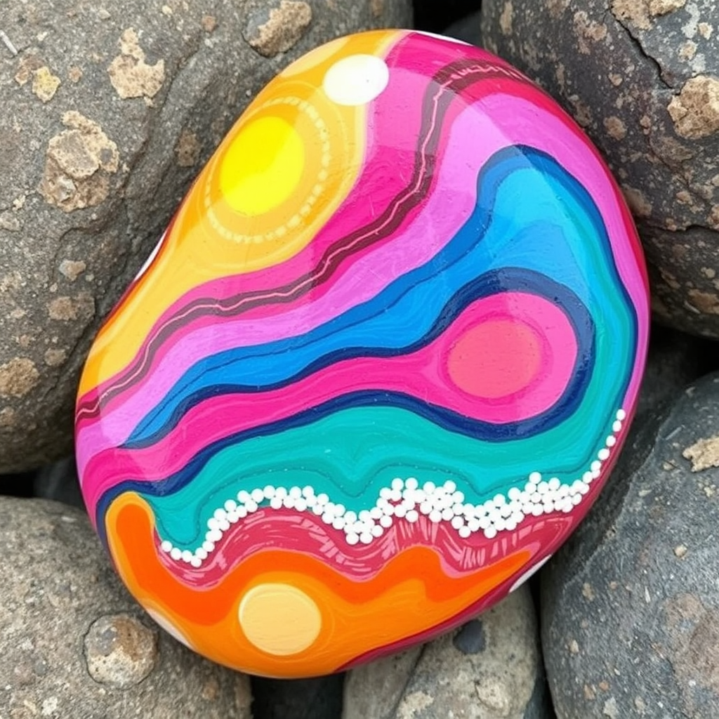Best Abstract Rock Painting Ideas | Vondy