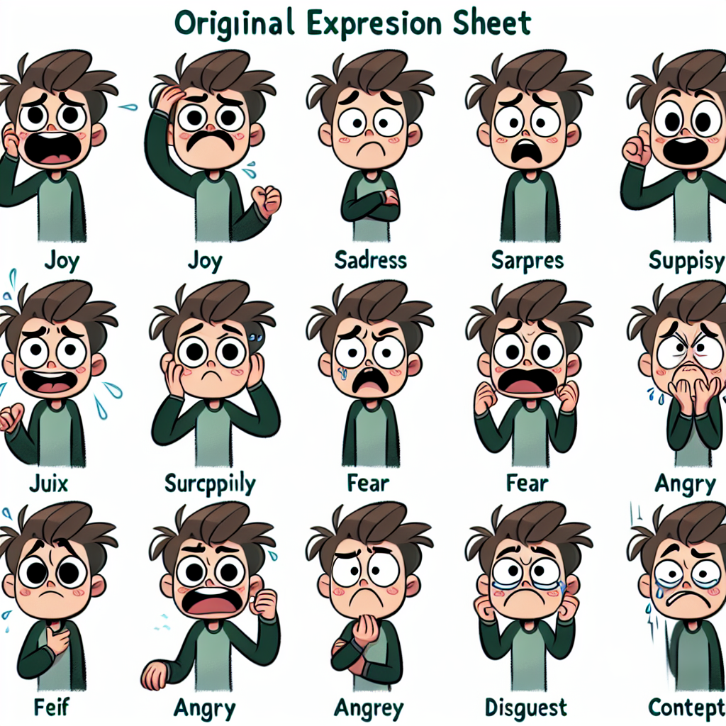 Best Cartoon Character Expression Sheet Generator Vondy