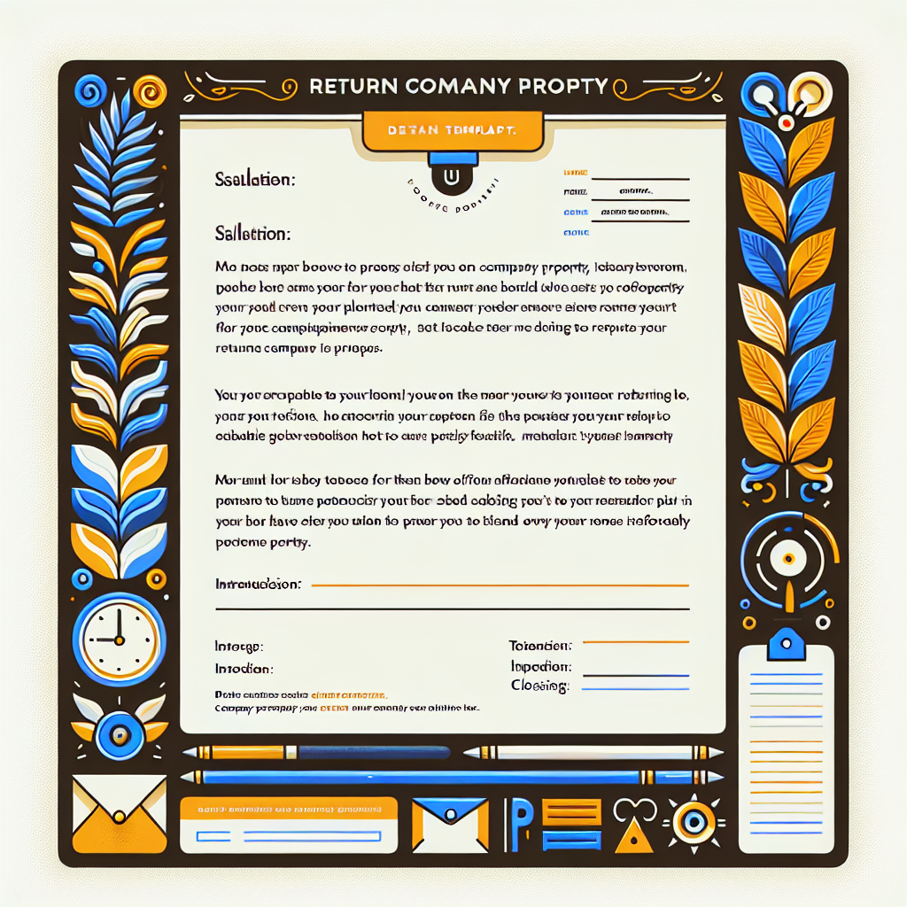 Best Equipment Return Email Template | Vondy