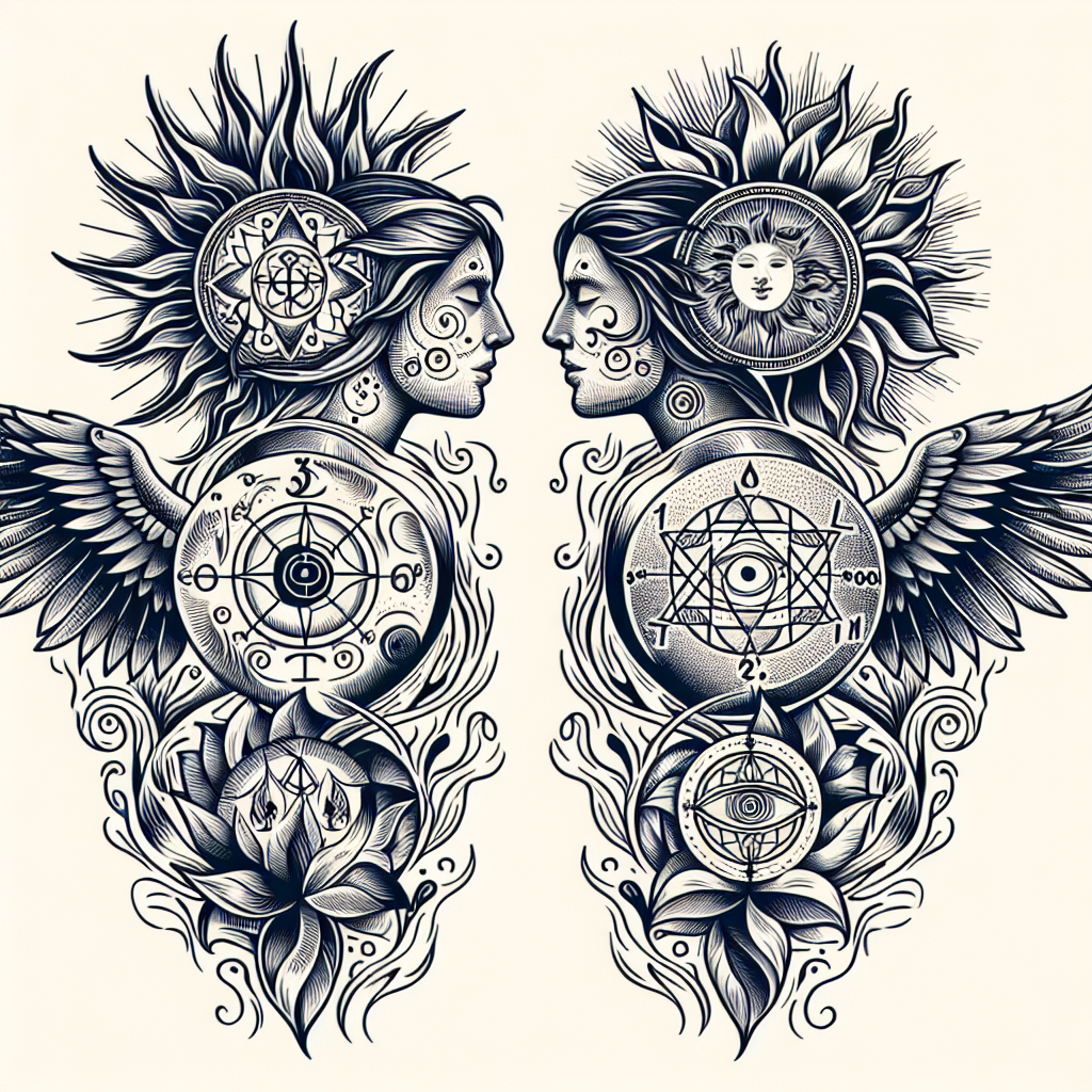 Best Couple Twin Flame Tattoo Ideas Vondy