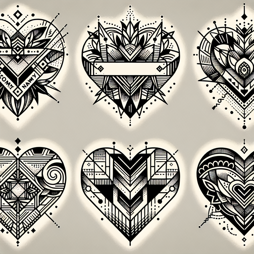 Best Geometric Heart Tattoo Generator Vondy