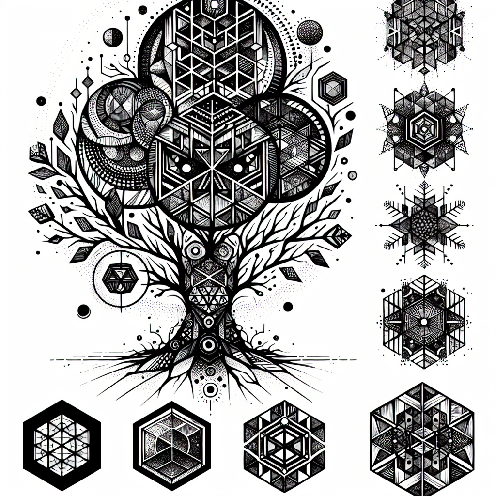 Best Geometric Tree Tattoo Generator | Vondy