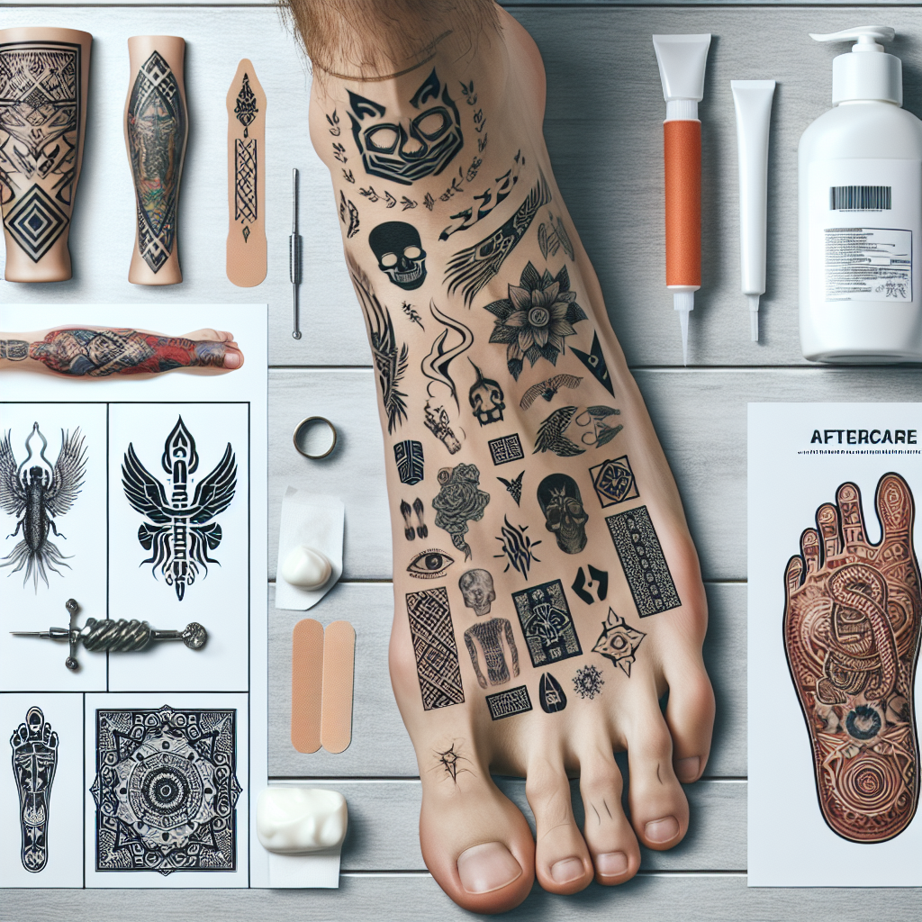 Stylish Masculine Foot Tattoos for Men