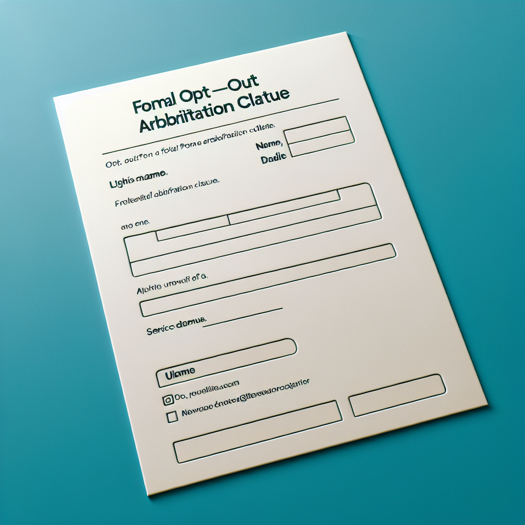 Best Discord Arbitration Opt Out Email Template Vondy