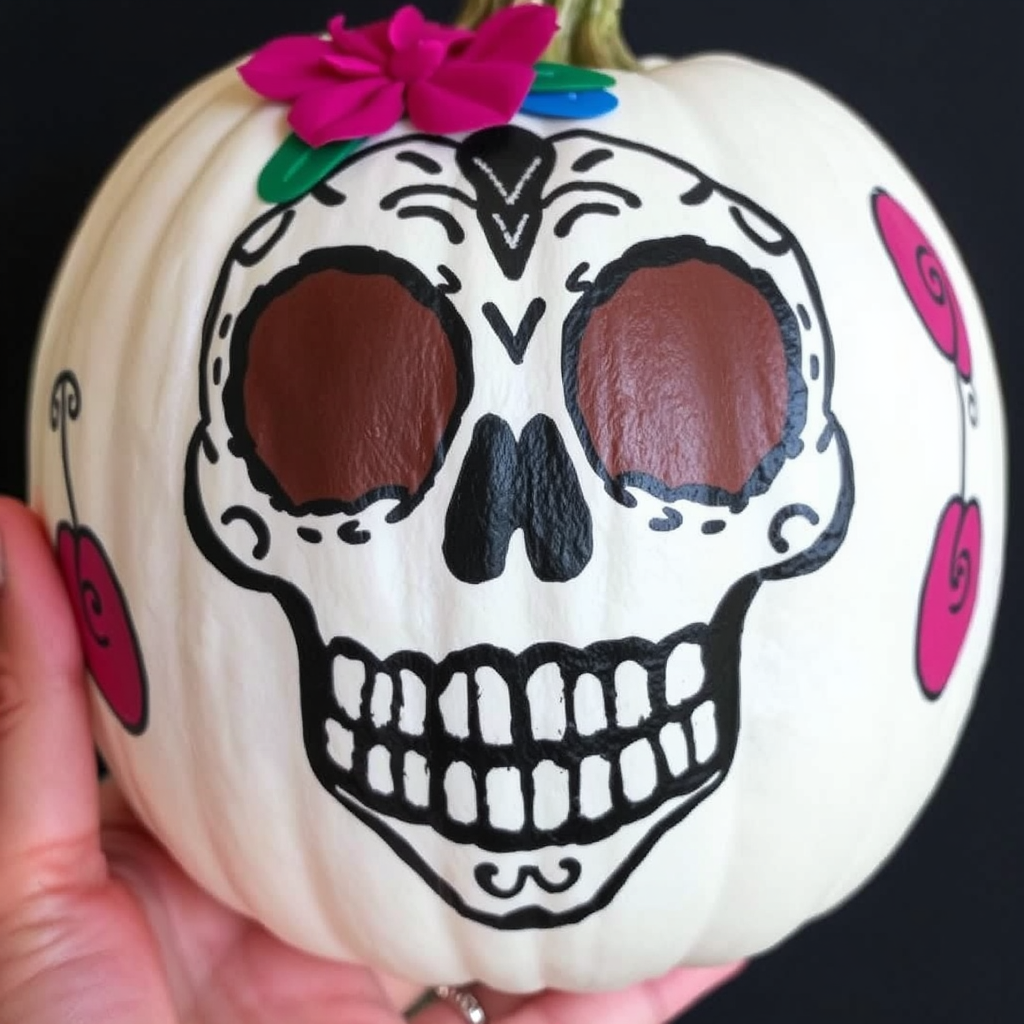 Best Pumpkin Painting Ideas Dia De Los Muertos | Vondy