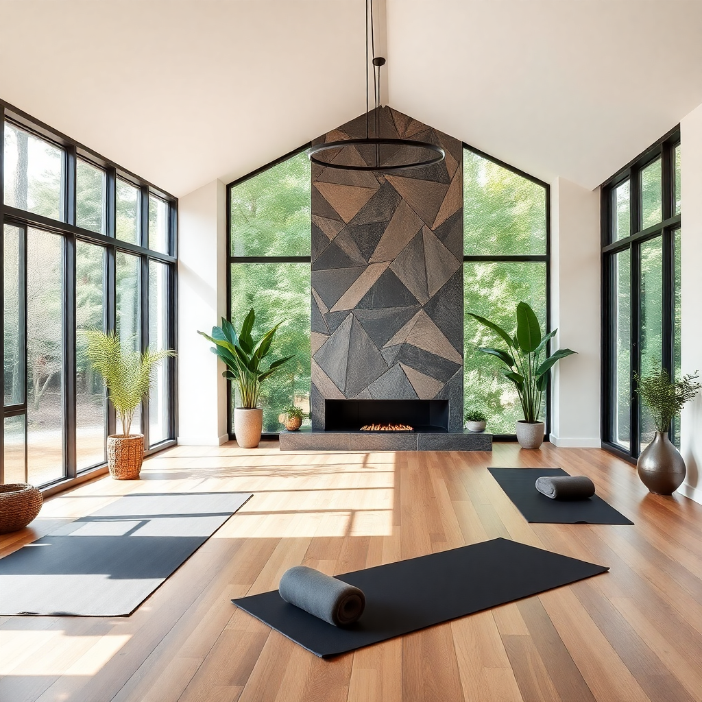 Best Yoga Studio Design Ideas | Vondy - Open Floor Plan Yoga Studio Design Ideas