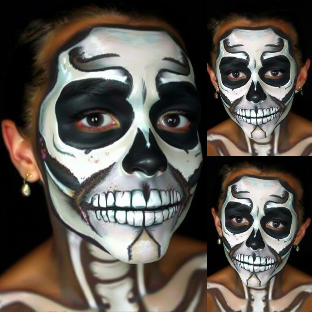 How To Get Skull Face Paint Gta 5 Best Skeleton Face Painting Ideas | Vondy