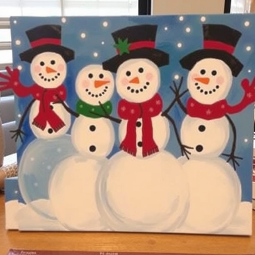 Snowman Examples Best Easy Snowman Painting Ideas | Vondy