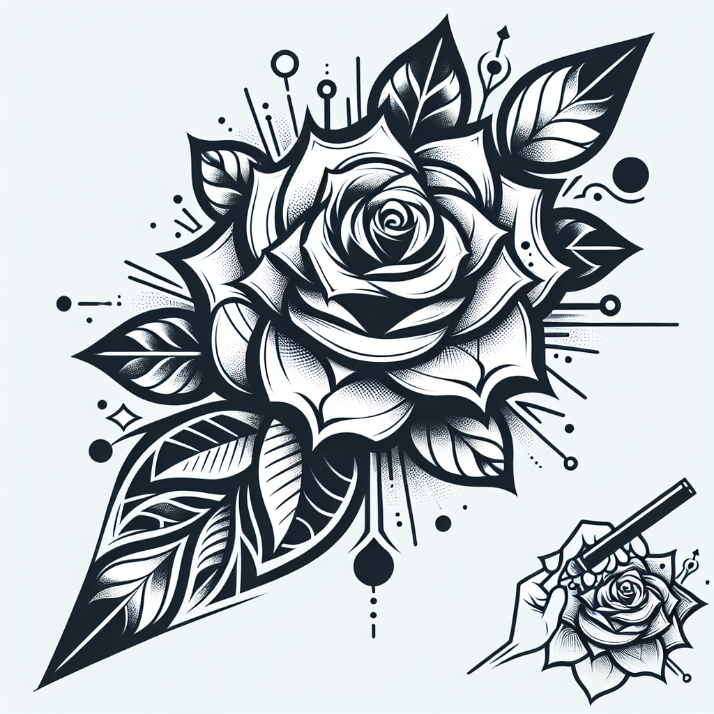 Best Abstract Rose Tattoo Generator | Vondy