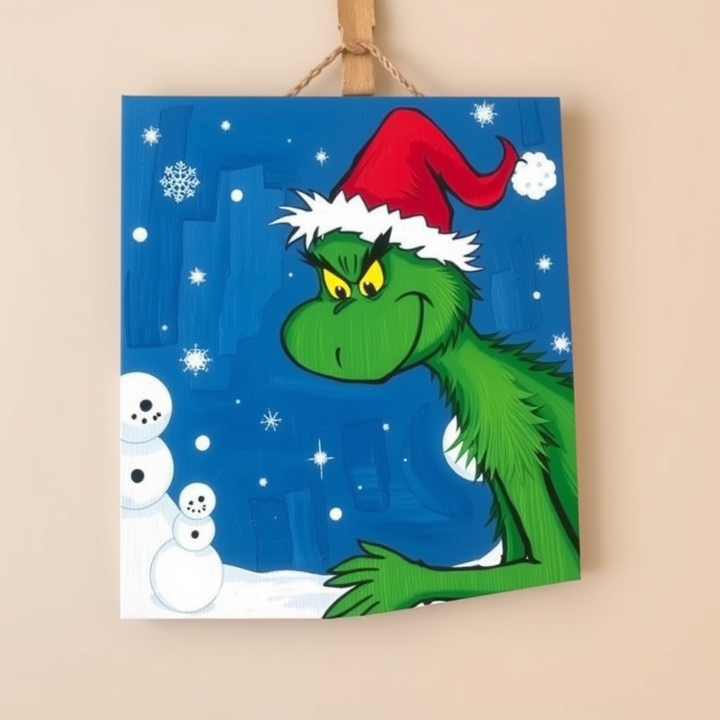 Best Canvas Grinch Painting Ideas | Vondy