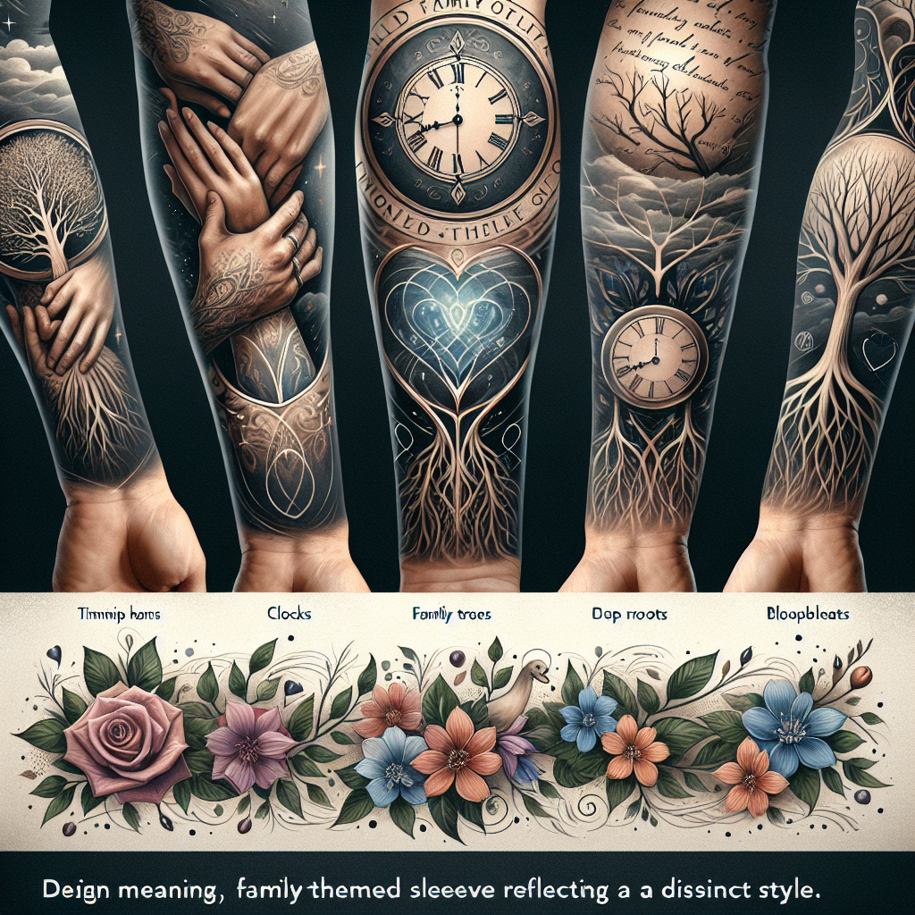 Families Unite: Half Sleeve Tattoo Designs