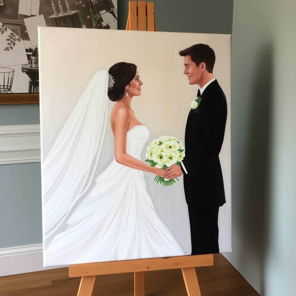 Creative Wedding Canvas Painting Ideas for Timeless Brides and Grooms