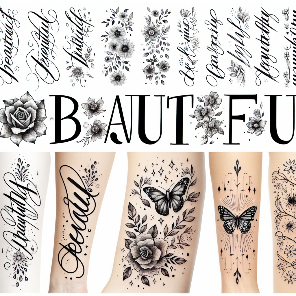 Beautiful Word Tattoos That Speak Volumes