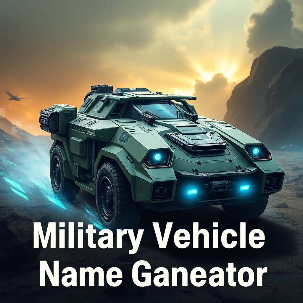 Best Military Vehicle Name Generator | Vondy