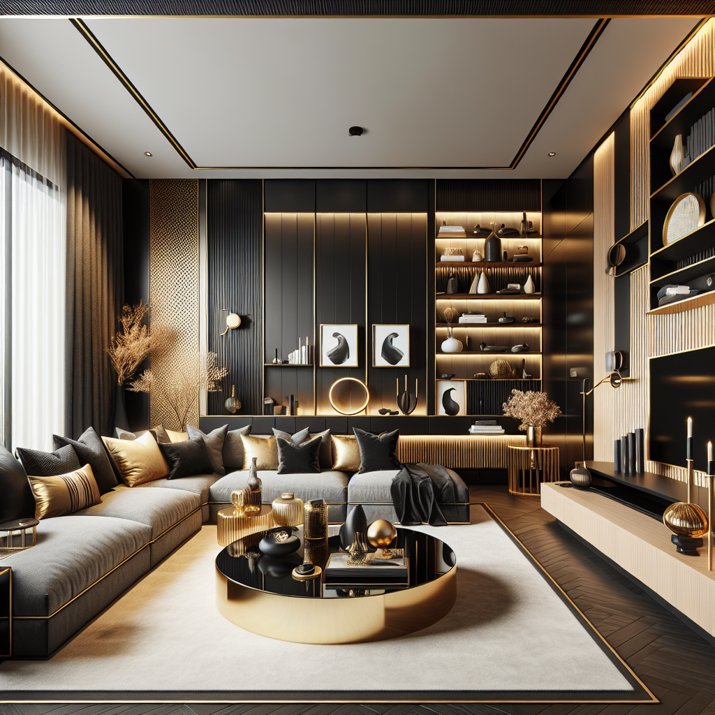 Best Black And Gold Interior Design Vondy
