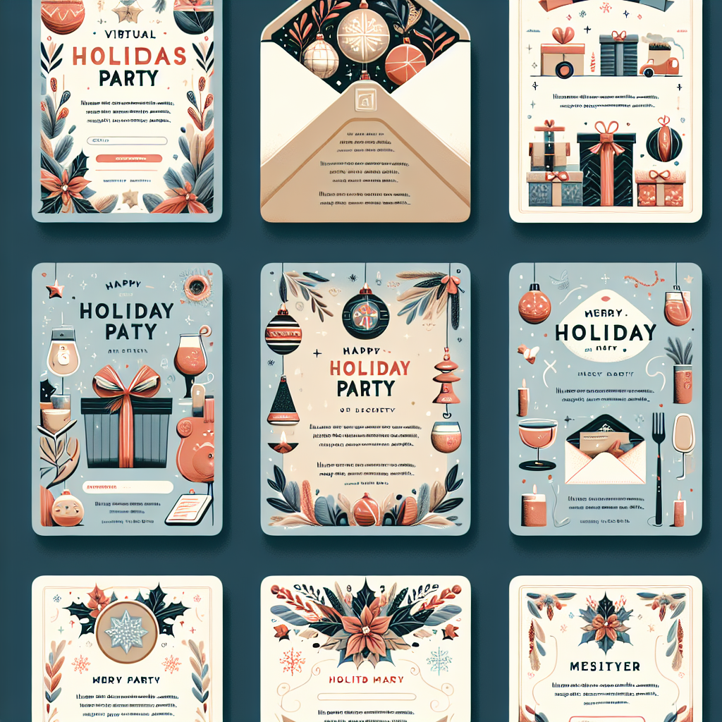 Best Virtual Holiday Party Email Template Vondy