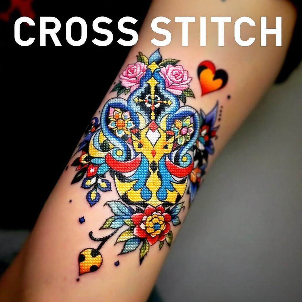 Tattoos That Mimic Stitching Art