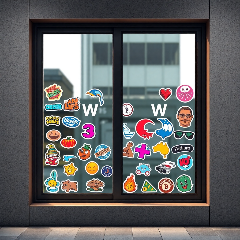 Best Window Sticker Mockup | Vondy