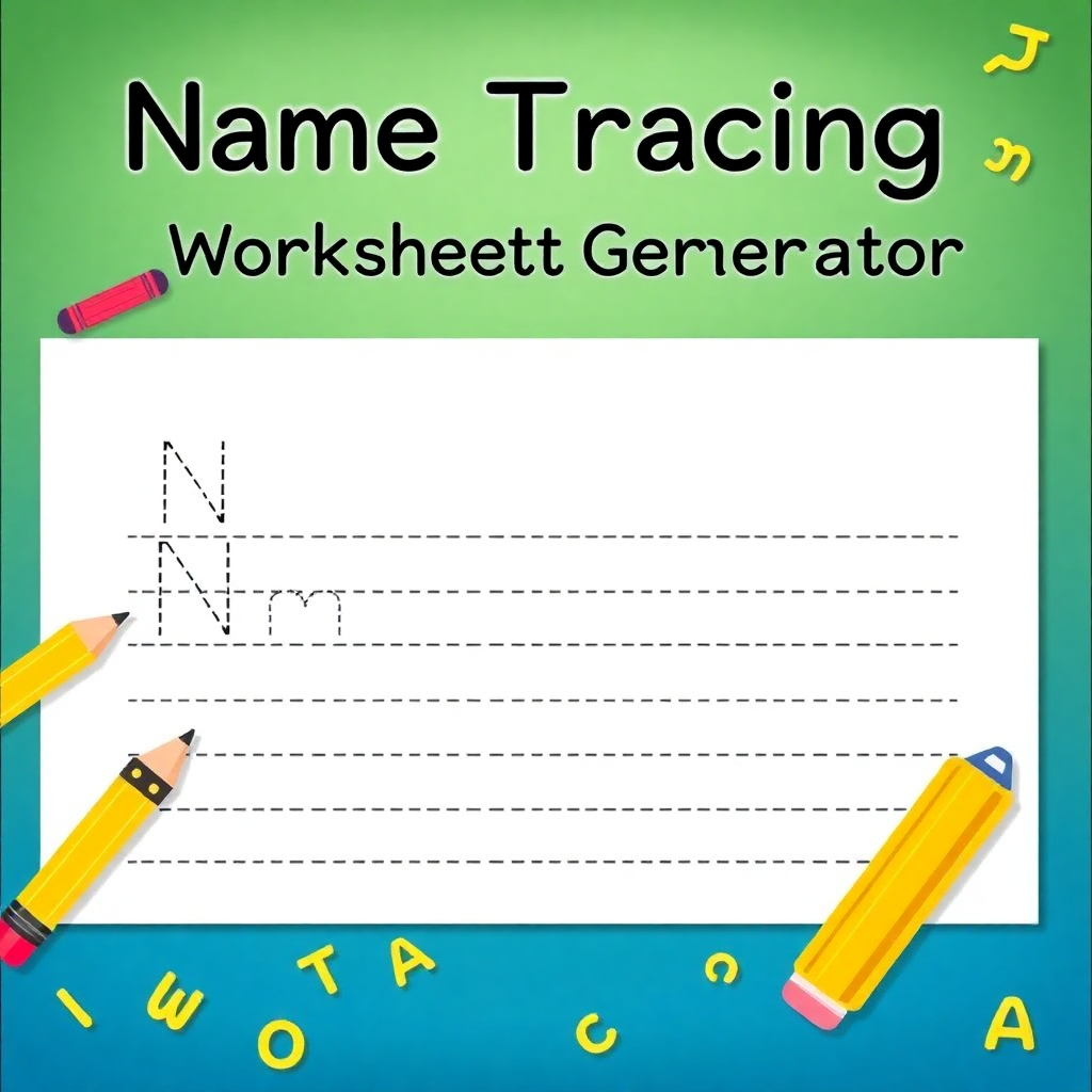 Best Name Tracing Worksheet Generator Vondy