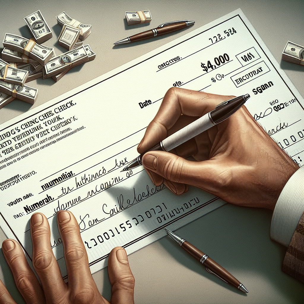 How To Write A Check For $40 | Vondy