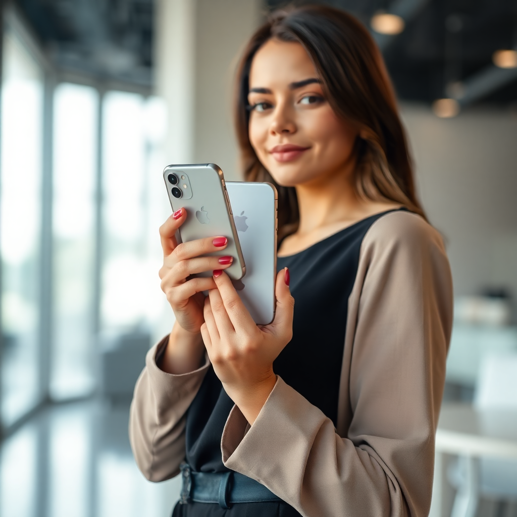 Best Woman Holding Iphone Mockup Vondy