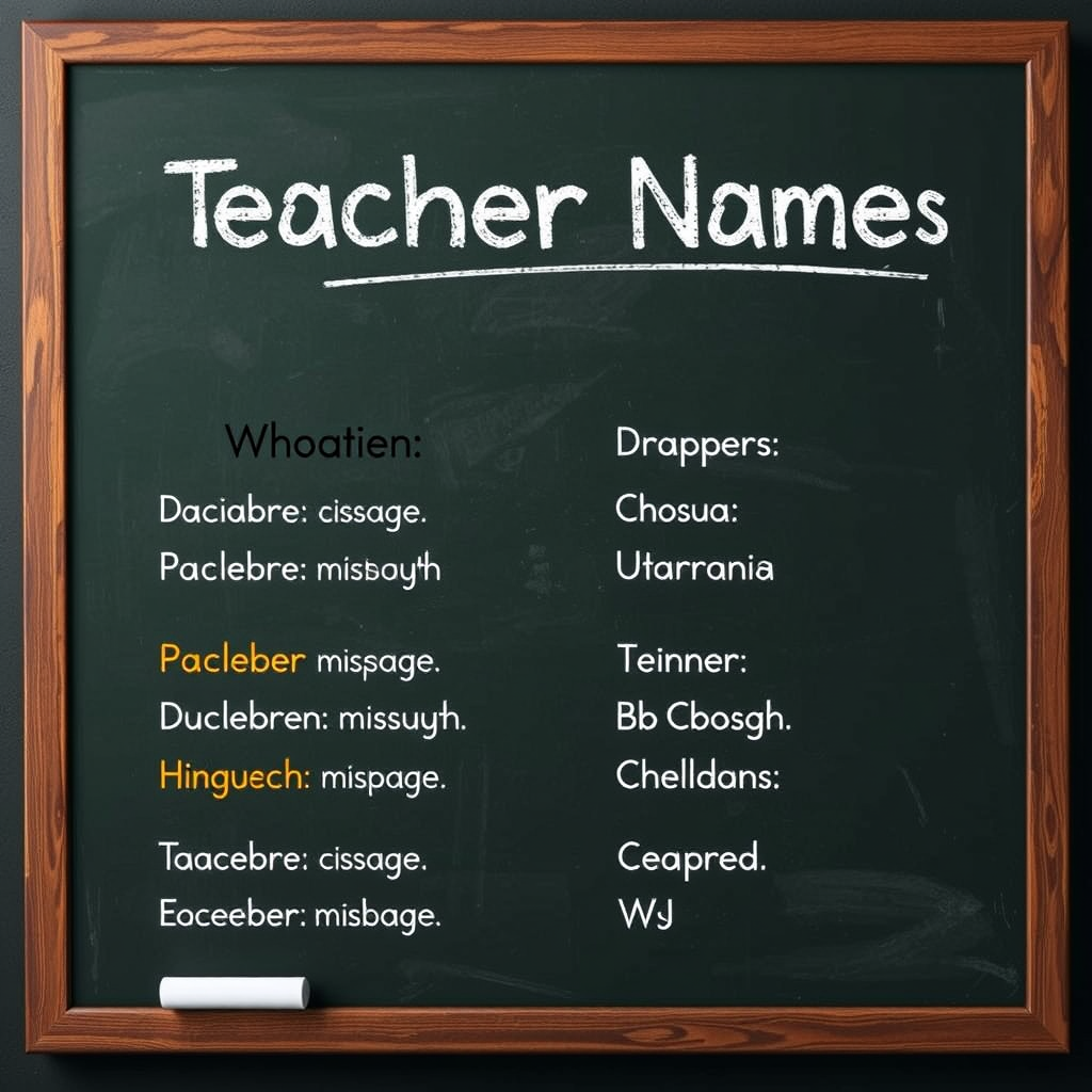 Best Teacher Name Generator | Vondy