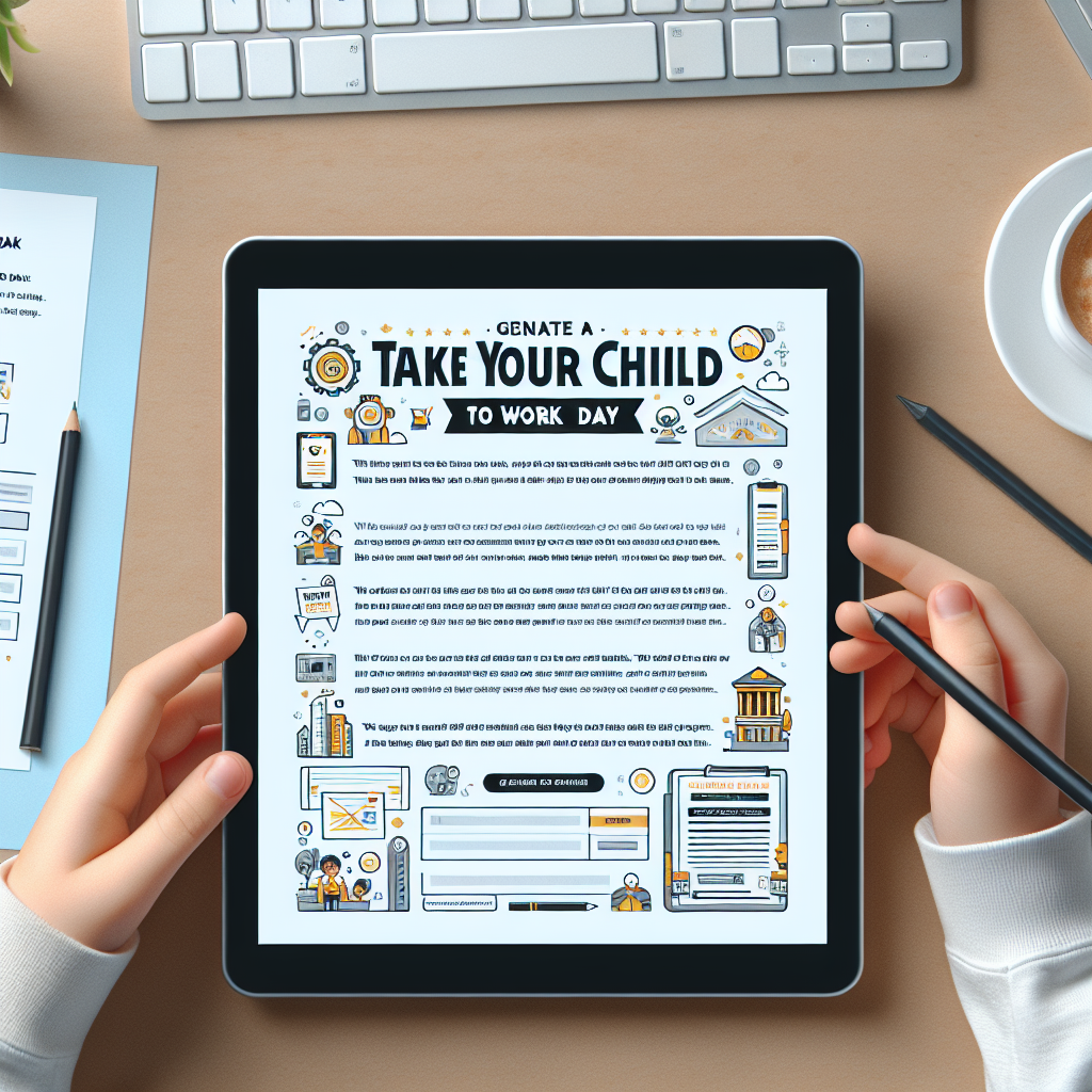 Best Take Your Child To Work Day Email Template | Vondy