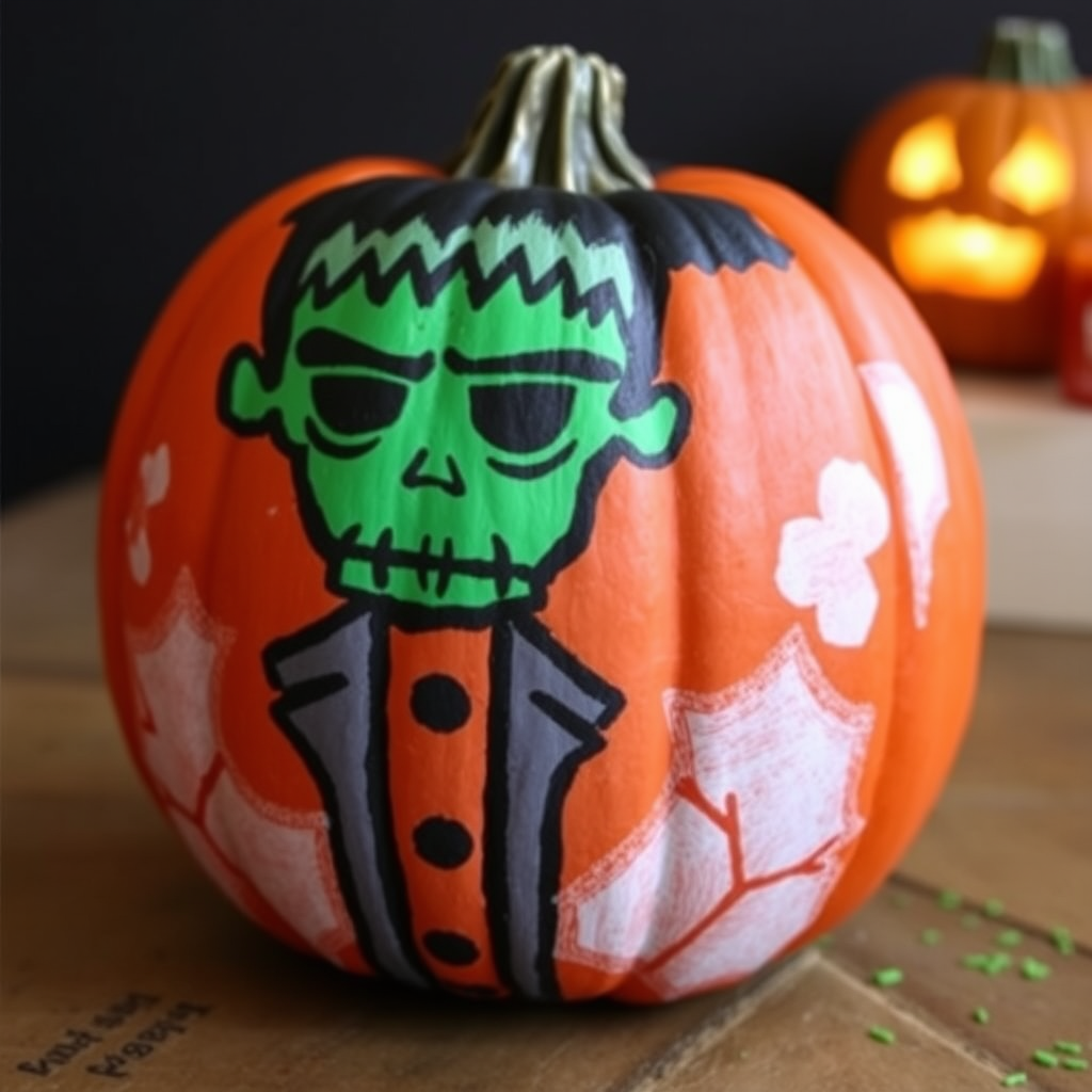 Best Frankenstein Scary Pumpkin Painting Ideas | Vondy