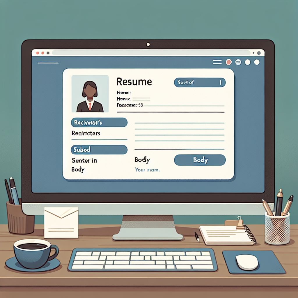 How To Write An Email Sending Your Resume | Vondy