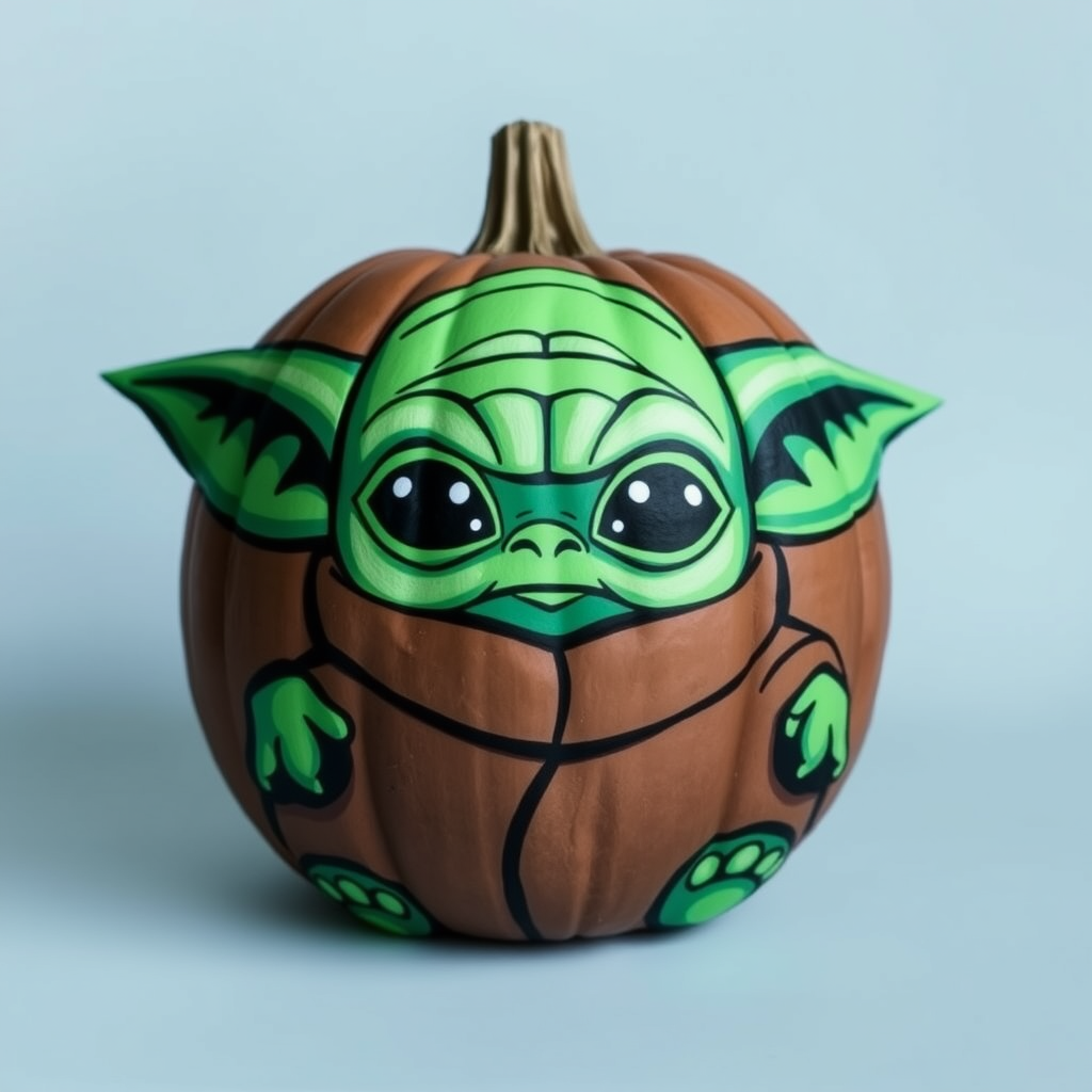 yoda pumpkin stencils