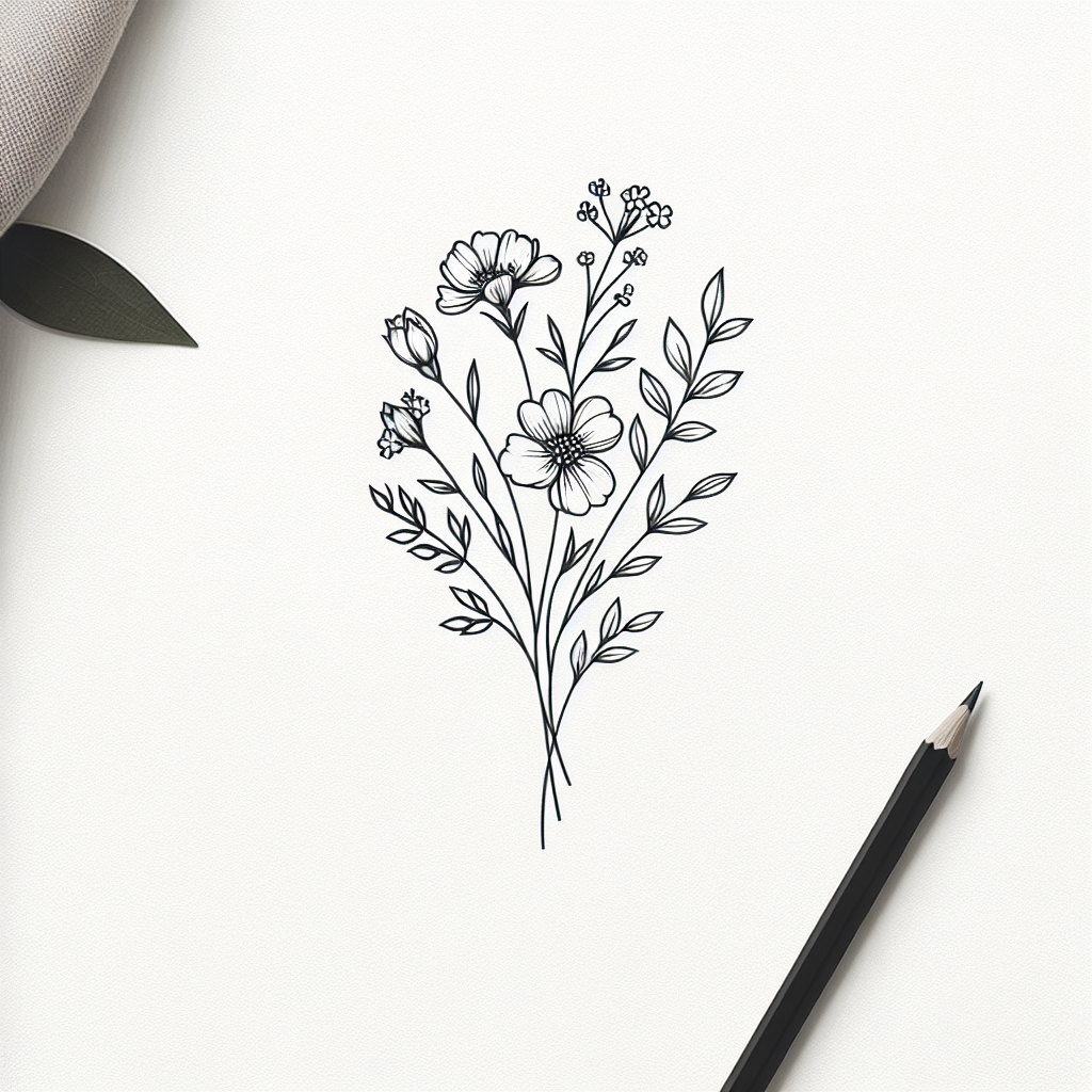 Birth Flower Bouquet Tattoo Generator Free Printable Birth Flower Bouquet Tattoo Generator Free Printable