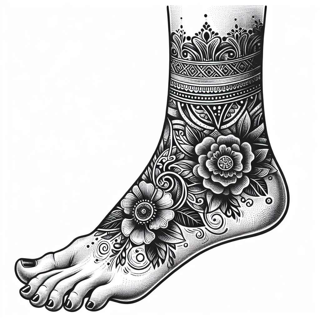 Best Ankle Wrap Tattoo Ideas | Vondy