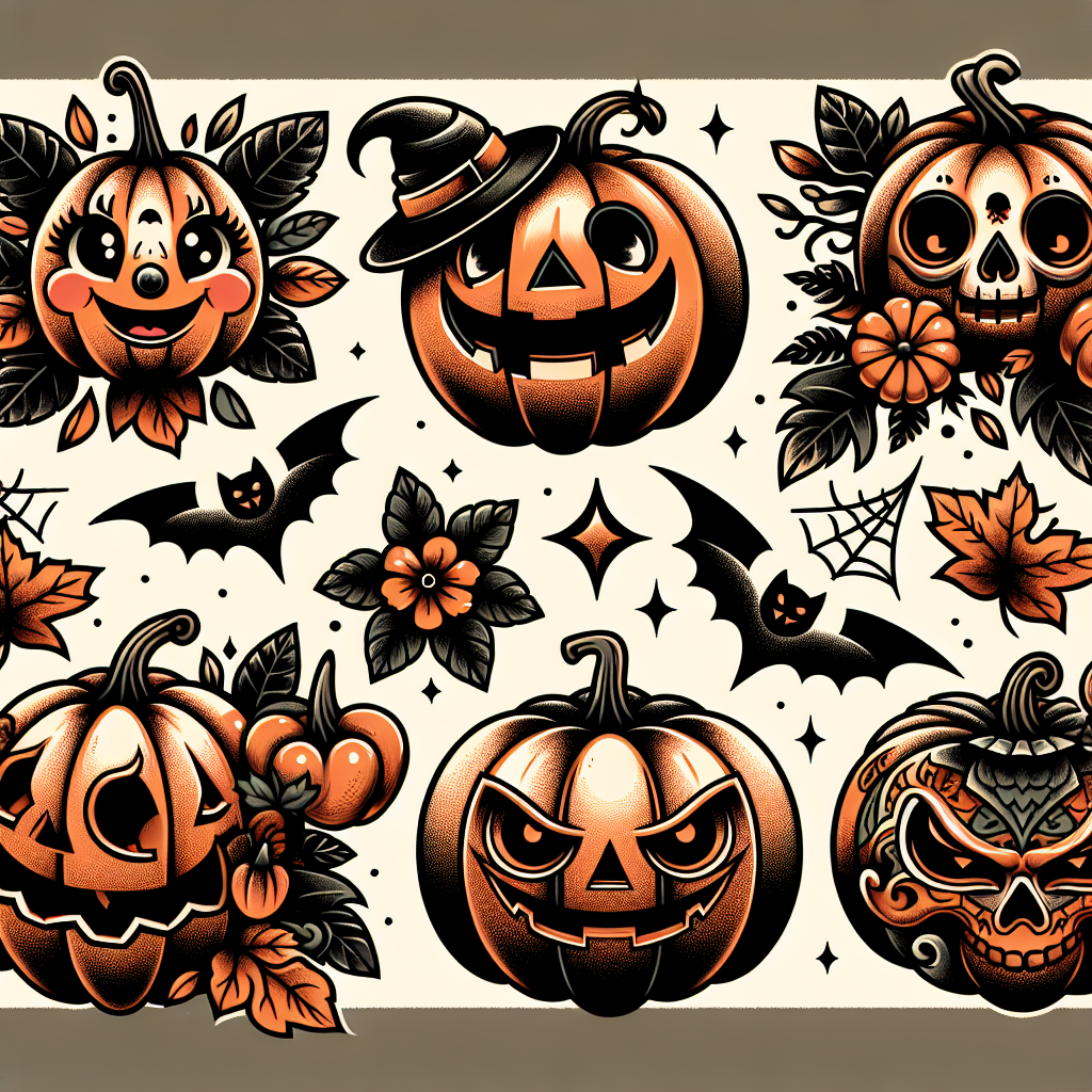 Stunning Jack O'Lantern Tattoo Designs